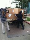 Unloading School Supplies