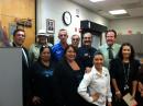 Group Picture of NC Mayor, Police Chief, and Rotary Club President