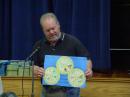 National City Rotary President accepting thanks from the kids
