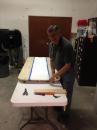 Prepping the bases for the non slip surface